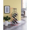 Kings Brand Furniture 12 Bottles Freestanding Floor Metal Wine Rack Wine Bottle Holders Stands for Home with Bottle Shape Bar Stand for Liquor, Pewter - image 4 of 4