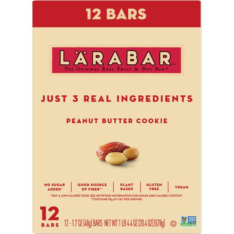 Larabar Peanut Butter Cookie Protein Bar - 20.4oz/12ct, 5 of 12