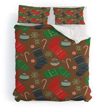 Pimlada Phuapradit Christmas Ornaments Duvet Cover + Pillow Sham(s) - Deny Designs