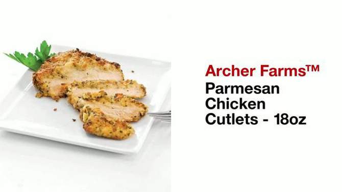 Parmesan Chicken Breast Cutlets - 20oz - Good &#38; Gather&#8482;, 2 of 5, play video