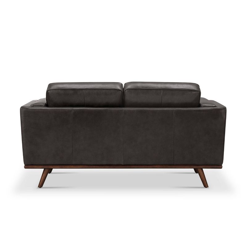 Taverly Leather Loveseat - Abbyson Living, 4 of 8