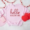 Simply Sage Market Women's Graphic Sweatshirt Hello Valentine Cursive - 3 of 3