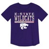 NCAA Kansas State Wildcats Girls' Foil T-Shirt - image 2 of 3