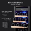 Yeego Dual Zone 15 in. 33-Bottles Built-In Wine Cooler Refrigerator - 4 of 4