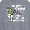 Women's - Disney - Im Not Flying Graphic Racerback Tank - 2 of 4