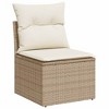 vidaXL 8 Piece Patio Sofa Set with Cushions - Beige and Cream - 3 of 4