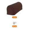 Unique Bargains Stretchy Anti-Slip Sofa Couch Armchair Covers with Pins 4 Pcs - 3 of 4