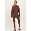 Pinkblush Brown Brushed Knit Maternity Oversized Top and Legging Set - 4 of 4