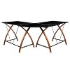 BlackArc Dusk To Destiny Gaming Desk Black/Red: Tempered Glass, Corner Shape, Sliding Tray - 4 of 4