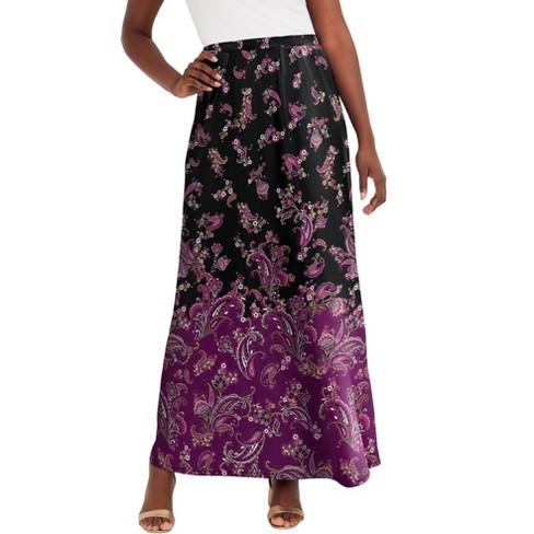 Jessica London Women's Plus Size Stretch Knit Maxi Skirt - image 1 of 4