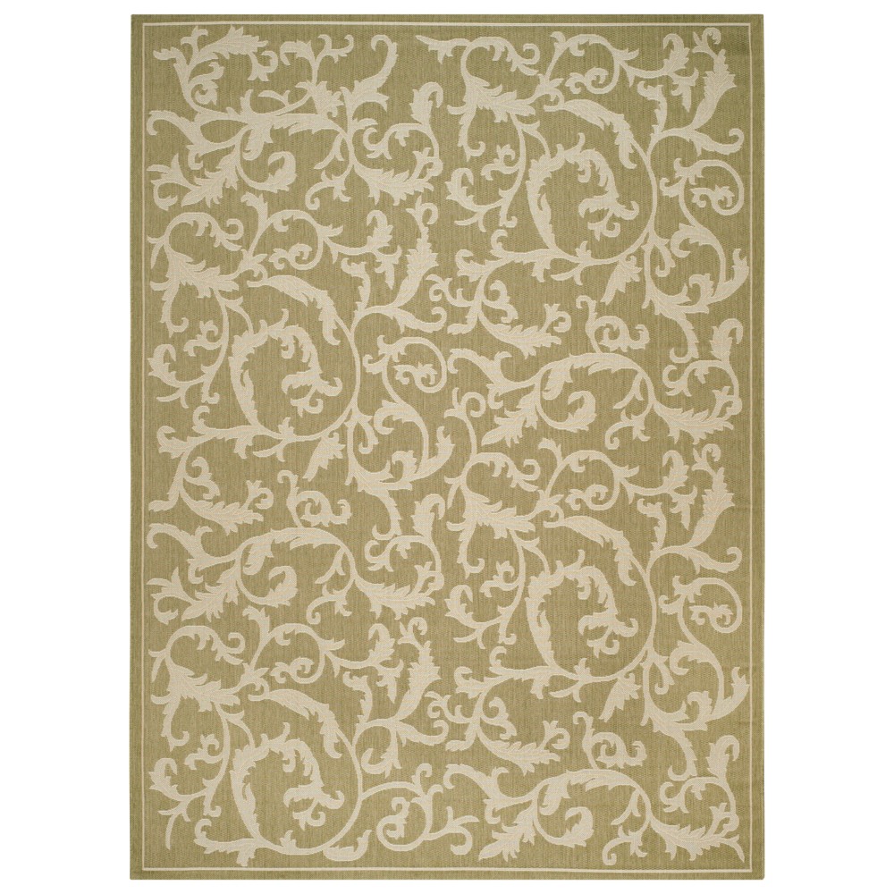 9'X12' Jassy Outdoor Rug Olive/Natural - Safavieh