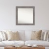 32" x 32" Non-Beveled Pinstripe Plank Gray Wall Mirror - Amanti Art - 4 of 4