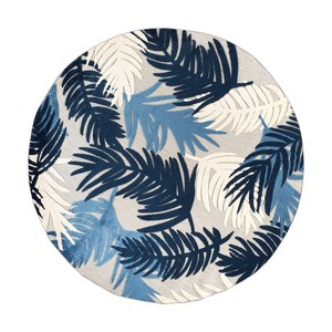 World Rug Gallery Tropical Floral Modern Indoor/Outdoor Area Rug - 1 of 4