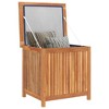 vidaXL Storage Box Warm teak wood color Solid Teak Wood Compact - 3 of 4