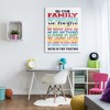 Stupell Industries In Our Family Rainbow Typog, 48" x 36" - 2 of 4