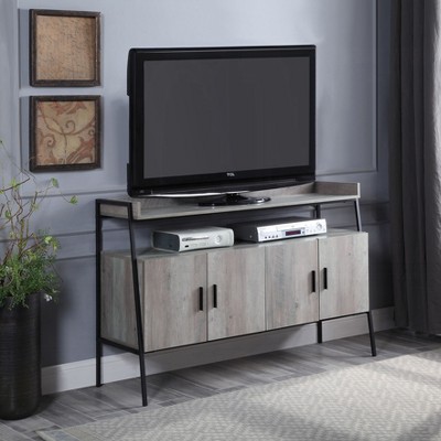 NicBex Rustic TV Stand with 2-Shelf and 4 Cabinets Modern Entertainment Center Media Console for Living Room, Bedroom