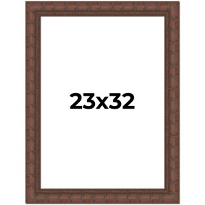 PosterPalooza | 23x32 Wide Bamboo Picture Frame, UV Acrylic, 4 Finishes - Brown, Black, Silver, and Natural - 1 of 4