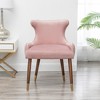 XINGHANZHENXUAN Upholstered Accent Chair, Button Tufted Back, Rubberwood Legs, Seating for Living Room, Bedroom - 2 of 4