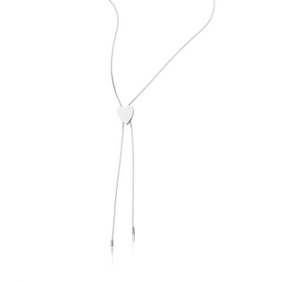 Adornia Heart Bolo Necklace