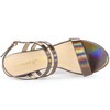 Allegra K Women's Open Toe Slingback Block Heel Buckle Ankle Strap Sandals - 4 of 4