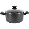 Korkmaz Ornella 7 Piece Non Stick Aluminum Cookware Set in Black - 2 of 4