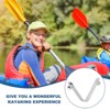 Unique Bargains Steel V Shaped Push Button Spring Lock Tent Pole Clips Kayak Paddle Snaps 4 Pcs - 3 of 3