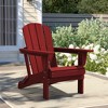 Hyleory HDPE Folding Adirondack Chair  – Weather-Resistant Outdoor Lounge Chair - 2 of 4