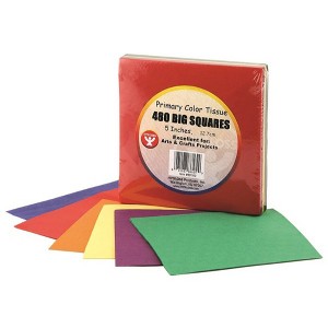 Hygloss® Tissue Squares, 5", Primary Colors, Pack of 480 - 1 of 1