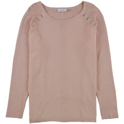 Calvin Klein Womens Hardware Detail Pullover Sweater