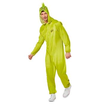 Dr. Seuss The Grinch Jumpsuit Men's Costume