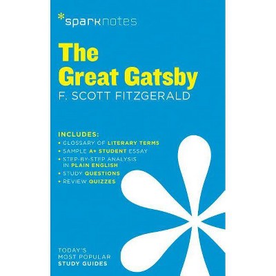 The Great Gatsby Sparknotes Literature Guide, 30 - by  Sparknotes & F Scott Fitzgerald & Sparknotes (Paperback)