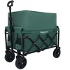 Whisen Expandable Dual-Layer Utility Wagon with 100% Extra Space, Grocery Cart for Camping, Shopping, Supports 225lbs - 2 of 4