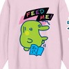 Tamagotchi Feed Me Adult Pink Crew Neck Sweatshirt - 2 of 3