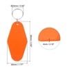 Unique Bargains Blank Vintage Motel Keychain for DIY Ornament Backpack Label 16 Pcs - 2 of 4