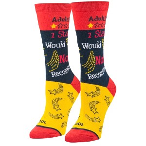 Cool Socks, Cute, Funny Sarcastic Word Sayings, Fun Novelty Gift Crew Socks - 1 of 4