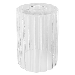 DORESshop 6 in. Height 3-Pack Clear Cylindrical Glass 1 in. Fitter Width Vanity Pendant Flush Mount Light Shade - 1 of 2