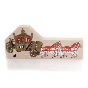 Cats Meow Village 2.75 In Gold State Coach Of George Iii Accessory Retired Village Accessories - 1 of 2