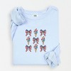 Simply Sage Market Patriotic Ice Cream Stacked Coquette Lightweight Garment Dyed Sweatshirt - 2 of 4