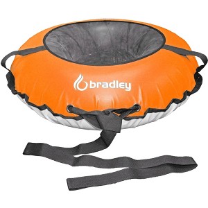 Bradley Snow Tubes: 42-Inch Heavy Duty Inflatable Sledding Tubes with or without Padded Saucer Sled - Elevate Your Snow Fun! - 1 of 4