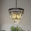 ALOADECOR 3-Light 13" Glam Tierd Chandelier With Crystal Accents - 2 of 4