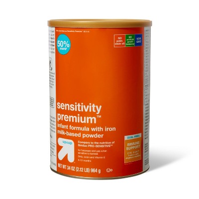 Sensitivity Premium Powder Infant Formula - 34oz - up &#38; up&#8482;