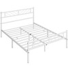 Yaheetech Metal Platform Bed with Arrow Design Headboard and Footboard - 2 of 4