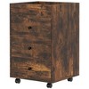 HOMCOM 3 Drawer Vertical File Cabinet, Mobile Filing Cabinet with Removable Tray, Under Desk Printer Stand with Storage for Home Office - 4 of 4