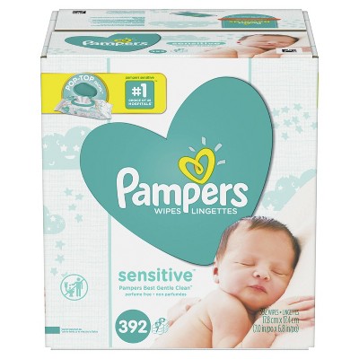 target pampers sensitive baby wipes