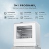 Simzlife 16.1 in Portable Dishwasher Countertop, Mini Dishwasher with 3-Cycles, 6-Modes, 4-Place Settings Capacity, White - 3 of 4