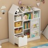 ODK 44" Kids Bookshelf Toy Storage, Kids Bookshelf with Removable Drawers, 8 Storage Cubby & Sliding Door, Kids Reading Nook for Playroom Classroom - 4 of 4