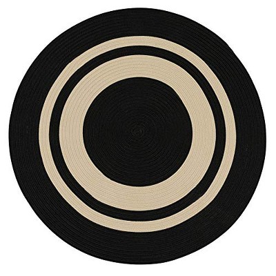 Colonial Mills Coronado Round - Black Sapphire 6 Ft round Round Rug Indoor/Outdoor 100% Polypropylene