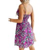 Clearlove Women's 2025 Summer Sundress Halter Sleeveless Elastic Waist Ruffle Mini Dress - 3 of 4
