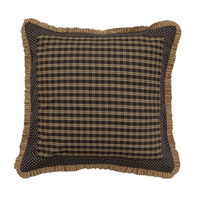 Park Designs Black Sturbridge Patch Basic Euro Sham
