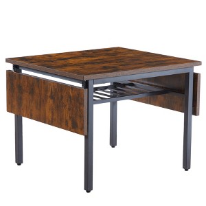 PAGED Extendable Dining Table Foldable Kitchen Table with Steel Legs, 39.8-63.2" Living Room Table for 4/6 Person, Space Saving - 1 of 4